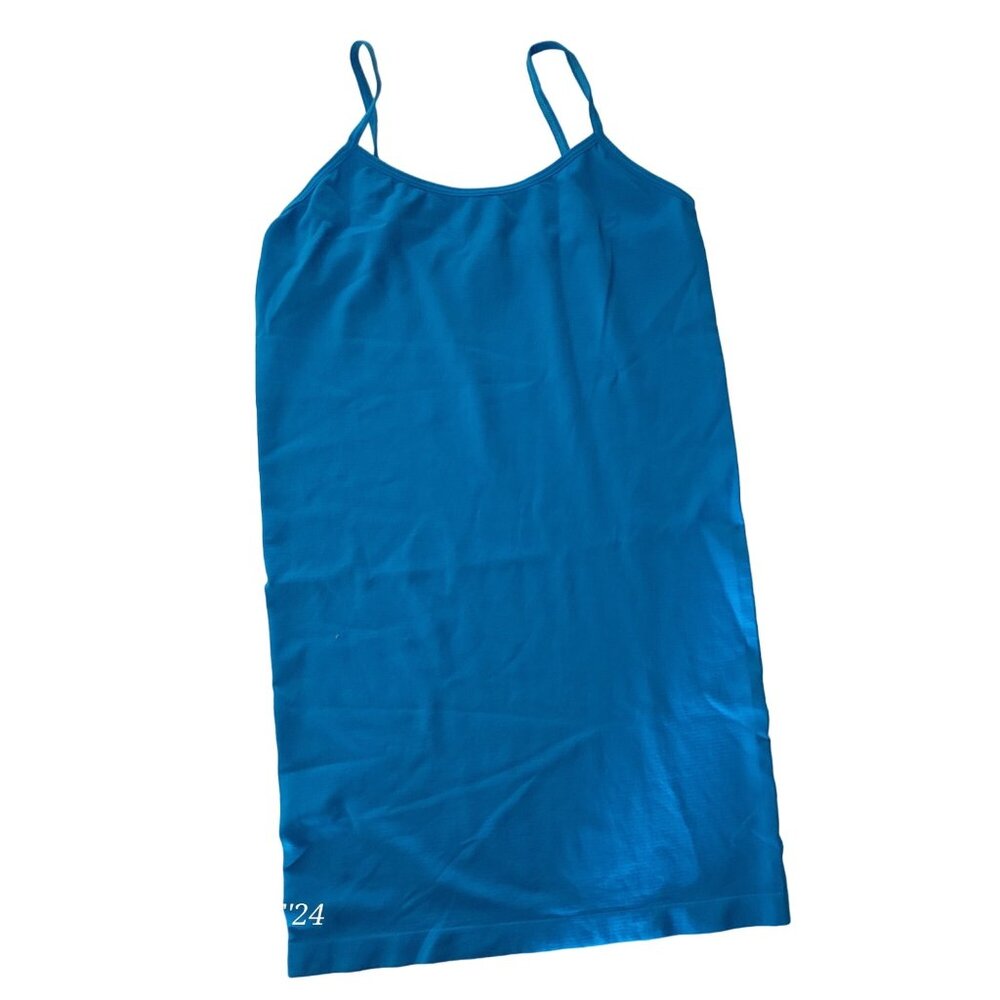 YiTong Women's BLUE Undershirt Camisoles Adjstb Spaghetti Strap Tank Top In One